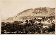 Manzanita Beach Oregon RPPC white border Postcard SSSS 1925-1942 picture