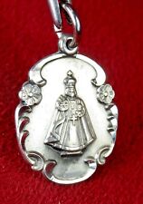Carmelite Nun's RARE Infant of Prague Patron of Infertile Couples Sterling Medal picture