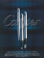 Cartier Diabolo de Cartier Fountain Pen Print Ad, Cartier Steel Pen Magazine Ad picture