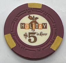 HOLIDAY CASINO $5 chip - Reno NV Nevada HCE Mold 1960 picture