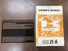 KAWASAKI Z1 Original Owner's Manual, Handbook,  Z1 900 Z1-A picture