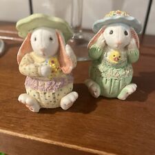 2-Vintage Napcoware Bunny Figures picture