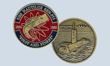 USS Nautilus SSN-571 Submarine First And Finest Nuclear Military Challenge Coin picture