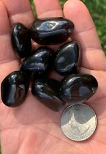 ☘️RR⚒: 7 Polished Apache Tears (Obsidian), Superior Az. 2.7 Oz. picture