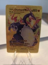 CHARIZARD VMAX PURPLE GOLD FOIL SV107/SV122 FAN ART DISPLAY POKEMON CARD picture