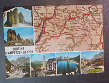 vtg postcard Cortina d'Ampezzo mt 1224 Italy Dolomites TCI Touring Club Italiano picture