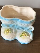 Vintage Rubens Baby Bootie Planter Japan Shoe Ceramic Nursery Mid-Century picture
