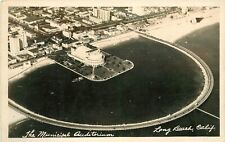 Postcard RPPC California Long Beach Municipal Auditorium 1950s Airview 23-5544 picture