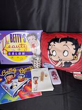 Betty Boop Vintage Treasure Box Beauty Salon Sign, Calendar '91, Pillow, Pin + picture