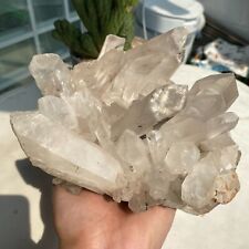 5.14LB Natural Clear Quartz White Crystal Cluster Backbone Mineral Specimen T30 picture