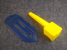 Vintage Tupperware Yellow Garlic Press and Blue Clip  picture