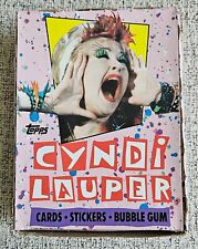 1985 Topps CYNDI LAUPER Non X Out Wax Box Factory Sealed Packs NM+ picture