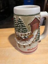 Budweiser 1987 Anheuser-Busch Collector Series C Holiday Stein picture