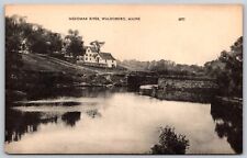 Postcard Medomak River Waldoboro Maine D158 picture