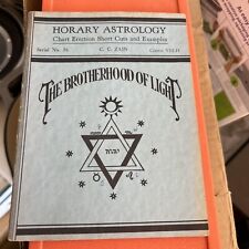 Brotherhood of Light - Horary Astrology Chart Erection Short Cuts And Example 36 picture