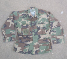 US Army Woodland Camo BDU Hot Weather Coat Jacket 8415-01-390-8548 Medium Short picture
