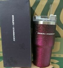 Starbucks Stanley Gradient Red Stainless Steel Vacuum Straw Cup Tumbler 20oz picture
