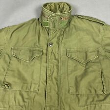 US Military Coat Mens Small Green Field Cold Weather Jacket M65 Vietnam Era 1975 picture