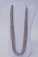 Older Estate Jewelry -  Santo Domingo Large Six Strand Heishi Necklace  28