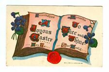 Antique Early 1900s Joyous EASTER Postcard Easter Book Series (Ullman Mfg 1909) picture