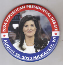 Official 2024 Nikki Haley 1st Debate Political Campaign Button picture