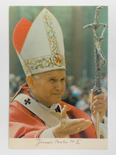 Joannes Paulus PP II Giovanni Paolo Pope John Paul II Postcard Posted 1985 picture