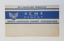 c1920s North American Cement Corporation, Acme Portland Advertising Ink Blotter picture