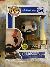 Funko POP PlayStation, Kratos w/ The Blades of Chaos, GITD, #154, GameStop Excl picture