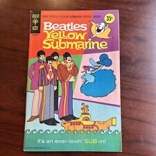 RARE 1968 BEATLES YELLOW SUBMARINE W/POSTER ATTACHED   GOLD KEY COMIC BOOK ORIG. picture