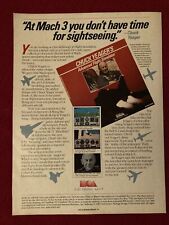 Chuck Yeager’s Advanced Flight Simulator Electronic Arts 1987 Print Ad picture