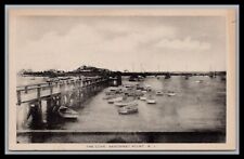 Vintage SAKONNET POINT COVE RHODE ISLAND Dock Boats ARTVUE PC 1936-1963 picture