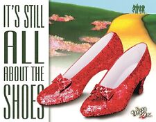 Desperate Enterprises Wizard Of Oz All About The Shoes Tin Sign Ruby Slippers picture