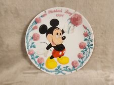 Disney Mother's Day Rose Plate Grolier 1994 Mickey Pink Roses picture