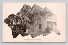 Postcard Presidents House Iowa College Iowa City, Antique O5 picture