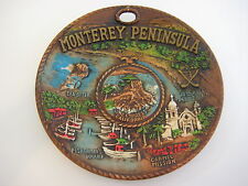 Vintage SNCO Imports San Francisco Monterey Peninsula Souvenir Plate, 8 1/4