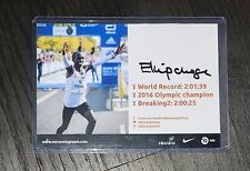 Rare Eliud Kipchoge Autographed 4x6 Marathon Record Holder Official Photo Card picture