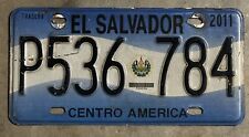 SINGLE EL SALVADOR LICENSE PLATE - P536 784 picture