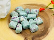 Ruby Fuchsite Tumbled Stone, Pocket Polished Gemstones, Ruby in Fuchsite Healing picture