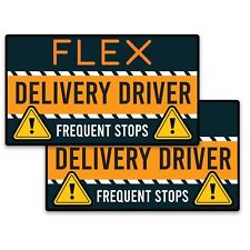 Magnet Me Up Flex Delivery Driver Automotive Magnet Decal, 2 Pack, 8x4.5 inches picture
