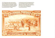 Quebec, 15 Tercentenary stamp, July 16, 1908, Champlain Postcard picture