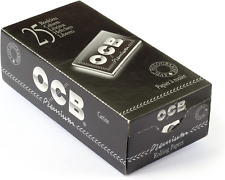 1 Box OCB Premium Black Double Rolling Paper - 2500 Papers picture
