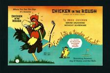 Oklahoma OK c1930s CHICKEN IN THE ROUGH Fried Chicken Cafe, CONTEST ADVERT BACK picture