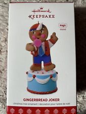 Hallmark 2017 Gingerbread Joker Magic Sound Funny Jokes Keepsake Ornament w box  picture