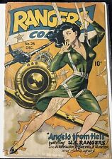 Rangers Comics #26 1946-Classic HEADLIGHT cover-Fiction House- Low Grade picture
