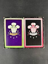 Vintage 1932 Russell Bridge Playing Cards Double Deck with Royale Box picture