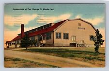 Fort George G Meade MD- Maryland, Gymnasium, Antique, Vintage c1942 Postcard picture