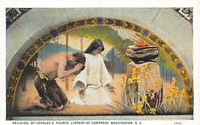 Washington DC Library of Congress Vintage c1920 Postcard Religion Charles Pearce picture