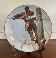 Norman Rockwell Plate: The Telephone Lineman picture