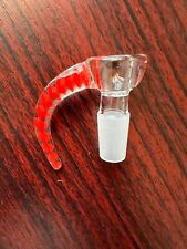 14mm Horn Bowl - VERY high quality thick glass built-in screen - Red picture