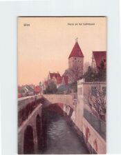 Postcard Partie an der Stadtmauer Ulm Germany picture